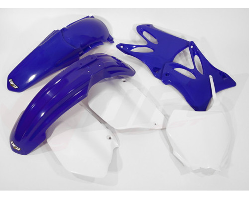 Набір пластикових обвісів YAMAHA yz 125 '06-'14, yz 250 '06-'14 колір oem '06-12 (білий/синій) (ya302e999) (ya302e999)