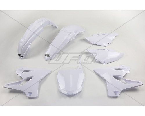 Пластиковий набір UFO YAMAHA yz 125 '15-'21, yz 250 '15-'21 колір білий (ya319e046) (ya319e046)