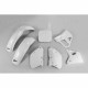 Пластиковий комплект UFO YAMAHA yz 125 '89-'90, yz 250 '89, колір oem (білий) (ya298e999) (ya298e999)