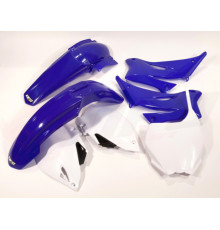 Набір пластикових обвісів YAMAHA yzf 250 '06-'09, yzf 450 '06-'09 колір oem (білий/синій) (ya305e999) (ya305e999)