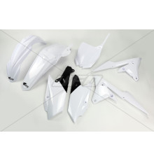 Пластиковий комплект UFO YAMAHA yzf 250 '14-'18, yzf 450 '14-'17 колір білий (ya318e046) (ya318e046)