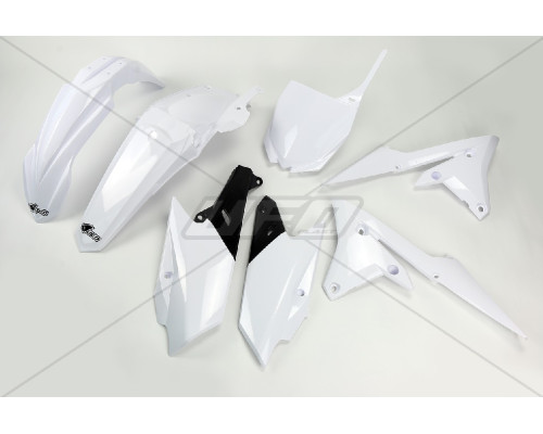 Пластиковий комплект UFO YAMAHA yzf 250 '14-'18, yzf 450 '14-'17 колір білий (ya318e046) (ya318e046)