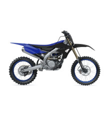 Пластиковий набір для  UFO YAMAHA yzf 250 '19-'23, yzf 450 '18-'22 чорний / синій (чохли для телескопів та наклейки в комплекті)