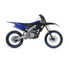 Пластиковий набір для  UFO YAMAHA yzf 250 '19-'23, yzf 450 '18-'22 чорний / синій (чохли для телескопів та наклейки в комплекті)