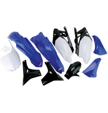 Набір пластикових обвісів YAMAHA yzf 450 '10 колір oem (білий/синій/чорний) (ya309e999) (ya309e999)