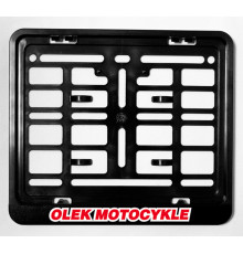 Biketec промо номерний знак рамка мотоцикл/мотоцикл колір чорний з логотипом olek motorbikes