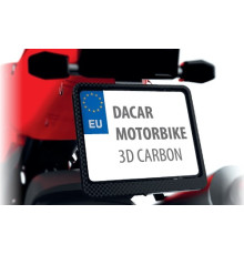 Biketec номерний знак на раму мотоцикла/мотоцикла колір 3d карбон (48808)