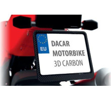Biketec номерний знак на раму мотоцикла/мотоцикла колір 3d карбон (48808)