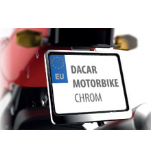 Biketec номерний знак рамка мотоцикл/мотоцикл колір хром (48730) (48730)