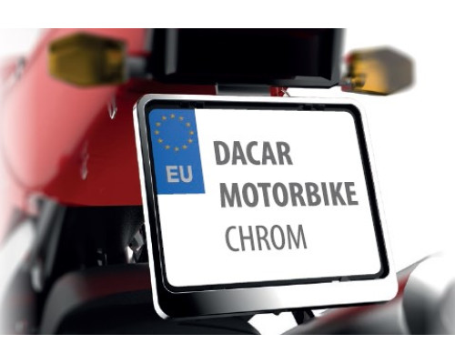 Biketec номерний знак рамка мотоцикл/мотоцикл колір хром (48730) (48730)