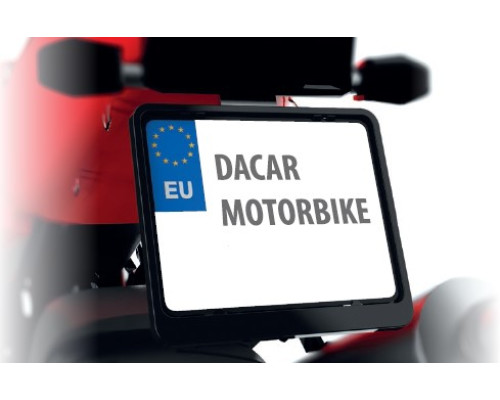 Тримач номерного знаку biketec на мотоцикл/мотоцикл колір чорний (48723)