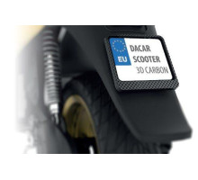 Biketec номерний знак на раму скутера/самоката колір 3d карбон (48792)