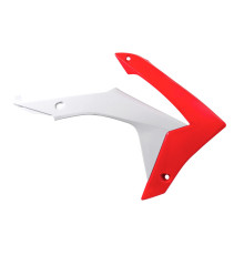 Ковпачки радіатора racetech (rtech) HONDA crf 450r '13-16, crf 250r 14-17 колір oem білий червоний (cvcrfrsbn13) (ho04657999)