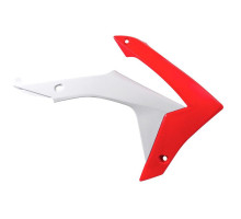 Ковпачки радіатора racetech (rtech) HONDA crf 450r '13-16, crf 250r 14-17 колір oem білий червоний (cvcrfrsbn13) (ho04657999)