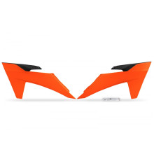 Заглушки радіаторів UFO ktm sx/sxf(sx-f) 125/250/300/350/450f 2023 колір fluoресцентний помаранчевий