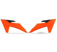 Заглушки радіаторів UFO ktm sx/sxf(sx-f) 125/250/300/350/450f 2023 колір fluoресцентний помаранчевий
