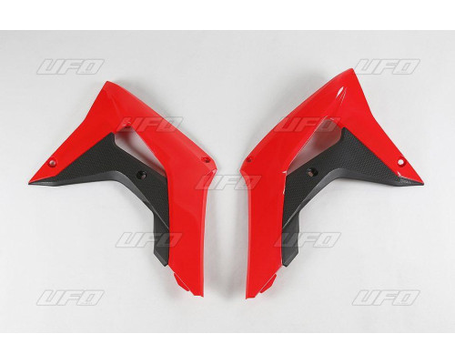 Ковпачки радіатора UFO HONDA crf 250r '18-21, crf 450r '17-'20 колір oem (червоний/чорний)