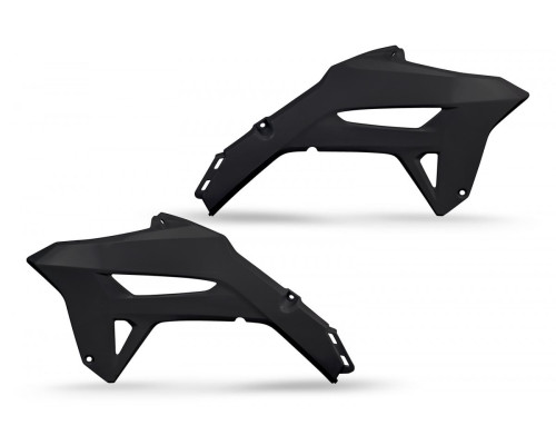 Ковпачки радіатора UFO HONDA crf 250r '22-24, crf 450 r '21-24 колір чорний