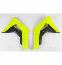 Ковпачки радіатора UFO HONDA crf 250r-rx, crf 450r-rx 18-19 fluoресцентні жовті