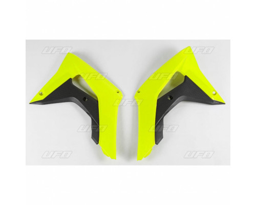 Ковпачки радіатора UFO HONDA crf 250r-rx, crf 450r-rx 18-19 fluoресцентні жовті