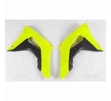 Ковпачки радіатора UFO HONDA crf 250r-rx, crf 450r-rx 18-19 fluoресцентні жовті