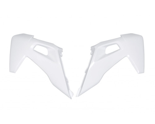 Кришки радіатора UFO husqvarna tc 125/250, fc 250/350/450 '19-21, te 150/250/300, tx 250/300, fe 250/350/450/501 '20-21, колір білий