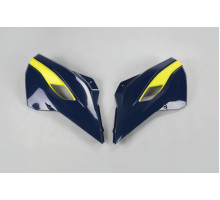 Ковпачки радіатора UFO husqvarna tc/te 125, fc/tx/te/fe 250, tc/te/tx 300, fc/fe 350, fc/fe 450, fe 501 '14-16, tc 250 '16, колір синій/жовтий