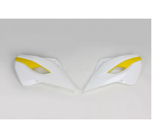 Кришки радіатора husqvarna tc/te 125, fc/tx/te/fe 250, tc/te/tx 300, fc/fe 350, fc/fe 450, fe 501 '14-16, tc 250 '16, колір oem '15 (білий/жовтий)