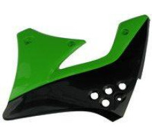 Радіаторні ковпачки UFO kawasaki kxf 250 '08 колір чорний/зелений