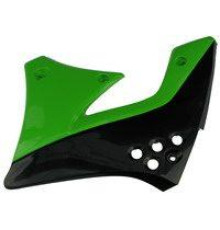 Радіаторні ковпачки UFO kawasaki kxf 250 '08 колір чорний/зелений