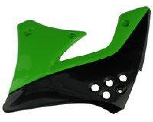 Радіаторні ковпачки UFO kawasaki kxf 250 '08 колір чорний/зелений
