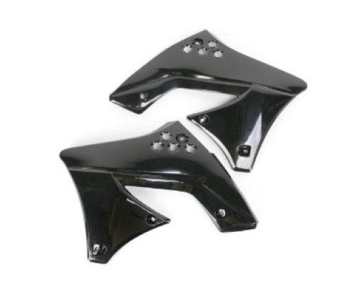 Кришки радіатора UFO kawasaki kxf 250 '09-'11 колір чорний -