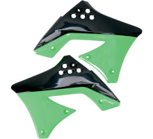 Ковпачки радіатора UFO kawasaki kxf 250 '09-'11 колір oem (чорний/зелений)