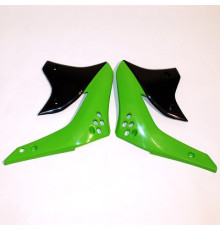 Ковпачки радіатора UFO kawasaki kxf 450 '07 колір зелений/чорний
