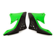 Ковпачки радіатора UFO kawasaki kxf 450 '09-'11 колір oem (чорний/зелений)
