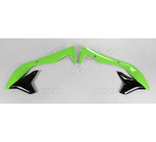 Ковпачки радіатора UFO kawasaki kxf 450 '16-'17 колір oem (зелений/чорний)