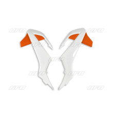 Ковпачки радіатора UFO ktm sx 65 '16-'22 колір oem '19-'20 (білий/помаранчевий)