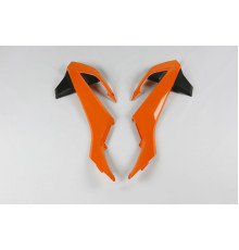 Ковпачки радіатора UFO ktm sx 65 '16-22, колір oem '16 і '18 (помаранчевий/чорний)