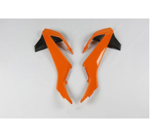 Ковпачки радіатора UFO ktm sx 65 '16-22, колір oem '16 і '18 (помаранчевий/чорний)