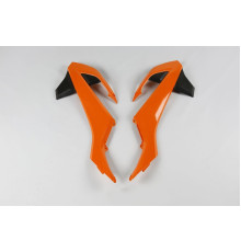 Ковпачки радіатора UFO ktm sx 65 '16-22, колір oem '16 і '18 (помаранчевий/чорний)