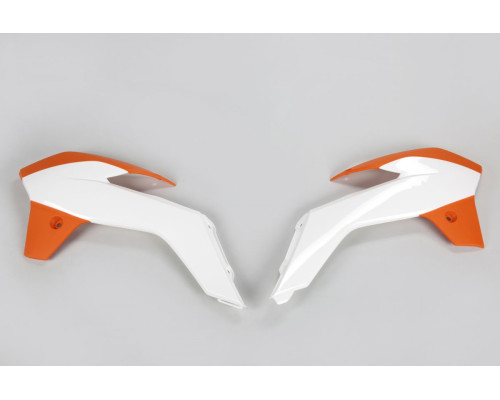 Ковпачки радіатора UFO ktm sx 85 '13-17, колір oem (білий/помаранчевий)