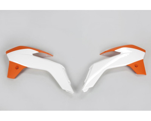 Ковпачки радіатора UFO ktm sx 85 '13-17, колір oem (білий/помаранчевий)