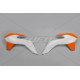 Ковпачки радіатора UFO ktm sx/sxf '13-'15, exc '14-'16 колір білий/помаранчевий
