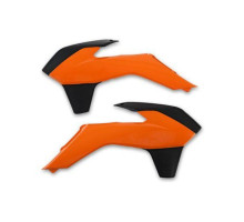 Ковпачки радіатора UFO ktm sx/sxf '13-'15, exc '14-'16 колір oem (помаранчевий/чорний)