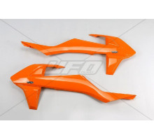 Ковпачки радіатора UFO ktm sx/sxf '16-'18 (крім sx 250 '16), exc '17-'19, колір помаранчевий