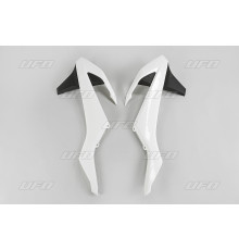 Ковпачки радіатора UFO ktm sx/sxf 16-18, exc/excf 17-19 колір oem (білий/чорний)