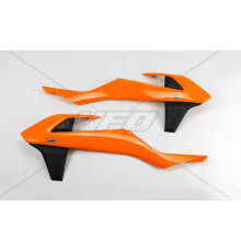 Ковпачки радіатора UFO ktm sx/sxf 16-18, exc/excf 17-19 колір oem (крім sx 250 '16) (помаранчевий/чорний)