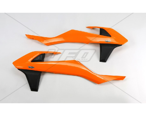 Ковпачки радіатора UFO ktm sx/sxf 16-18, exc/excf 17-19 колір oem (крім sx 250 '16) (помаранчевий/чорний)