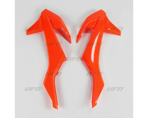 Ковпачки радіатора UFO ktm sx/sxf 16-18, exc/exc-f 17-19 колір fluoресцентний помаранчевий
