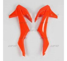 Ковпачки радіатора UFO ktm sx/sxf 16-18, exc/exc-f 17-19 колір fluoресцентний помаранчевий